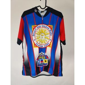 (V) LOUIS GARNEAU "DESERT SUN TANDEM RALLY" BICYCLE 90s JERSEY MEN SZ XXL USA